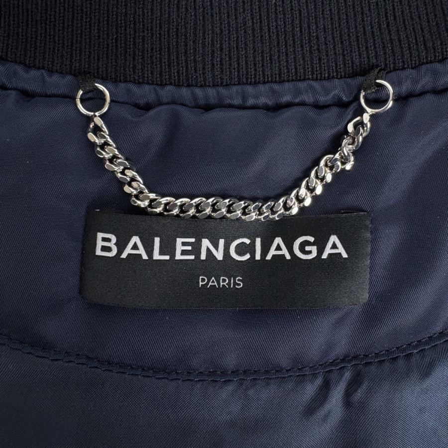 BALENCIAGA（バレンシアガ） ロゴ ボンバージャケット ブルゾン ダブル