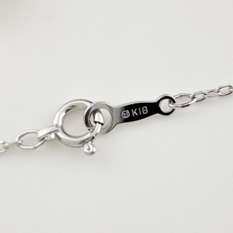 ミキモト MIKIMOTO メレダイヤ デザインネックレス ペンダント ピンクサファイア パール 真珠 ネックレス K18 ダイヤモンド ピンクサファイア レディース 中古_5