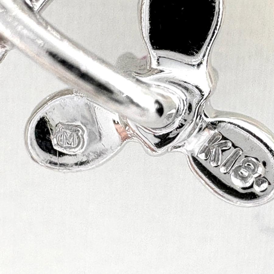 ミキモト MIKIMOTO メレダイヤ デザインネックレス ペンダント ピンクサファイア パール 真珠 ネックレス K18 ダイヤモンド ピンクサファイア レディース 中古_6