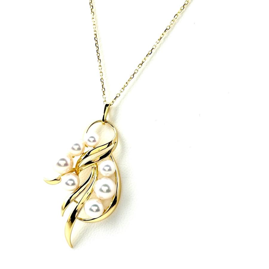 MIKIMOTO（ミキモト） パール デザインネックレス YG イエローゴールド