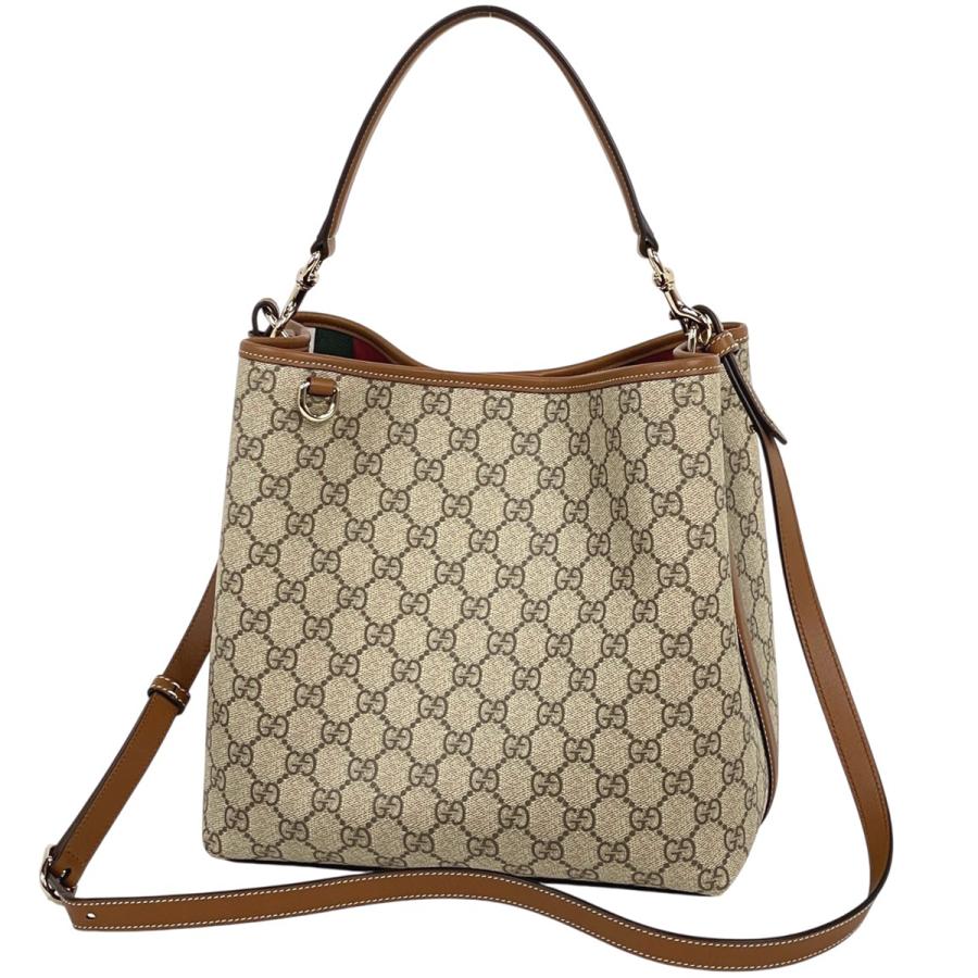 GUCCI（グッチ） GUCCI GGエンブレム ミディアム バケットバッグ 2WAY 