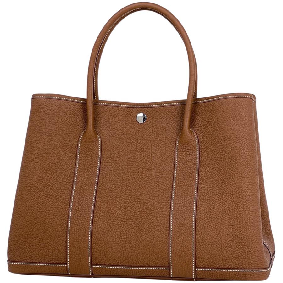 HERMESエルメスガーデンパーティPMレザー革素材トートハンドバッグ鞄□K刻印 HERMES（エルメス） ガーデンパーティ PM ハンドバッグ トートバッグ