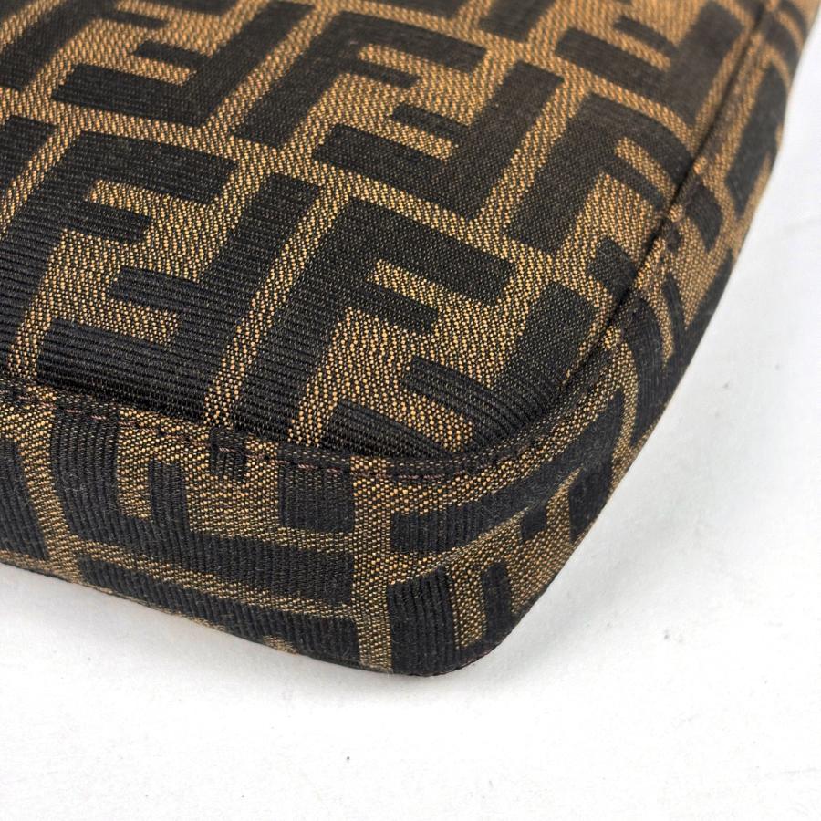 フェンディ FENDI ズッカ柄 ショルダーバッグ ハンドバッグ ワンショルダー ショルダーバッグ キャンバス ブラウン レディース 中古
