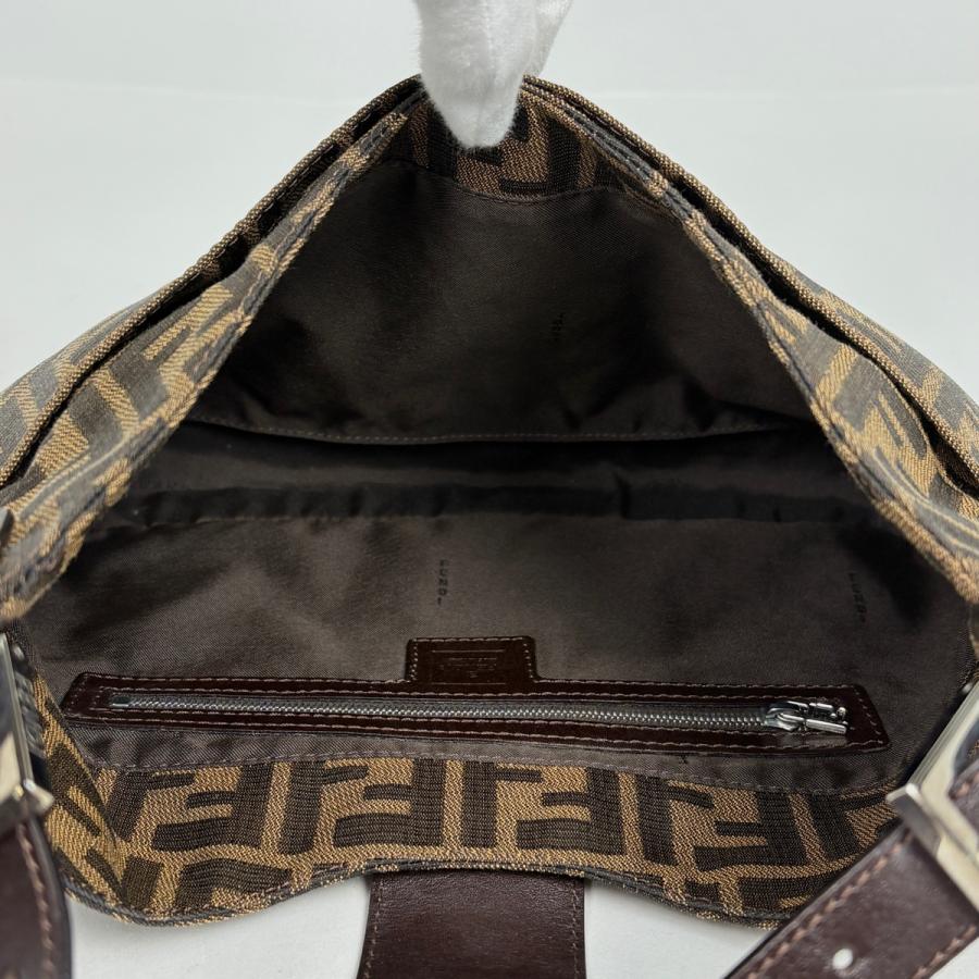 フェンディ FENDI ズッカ柄 ショルダーバッグ ハンドバッグ ワンショルダー ショルダーバッグ キャンバス ブラウン レディース 中古