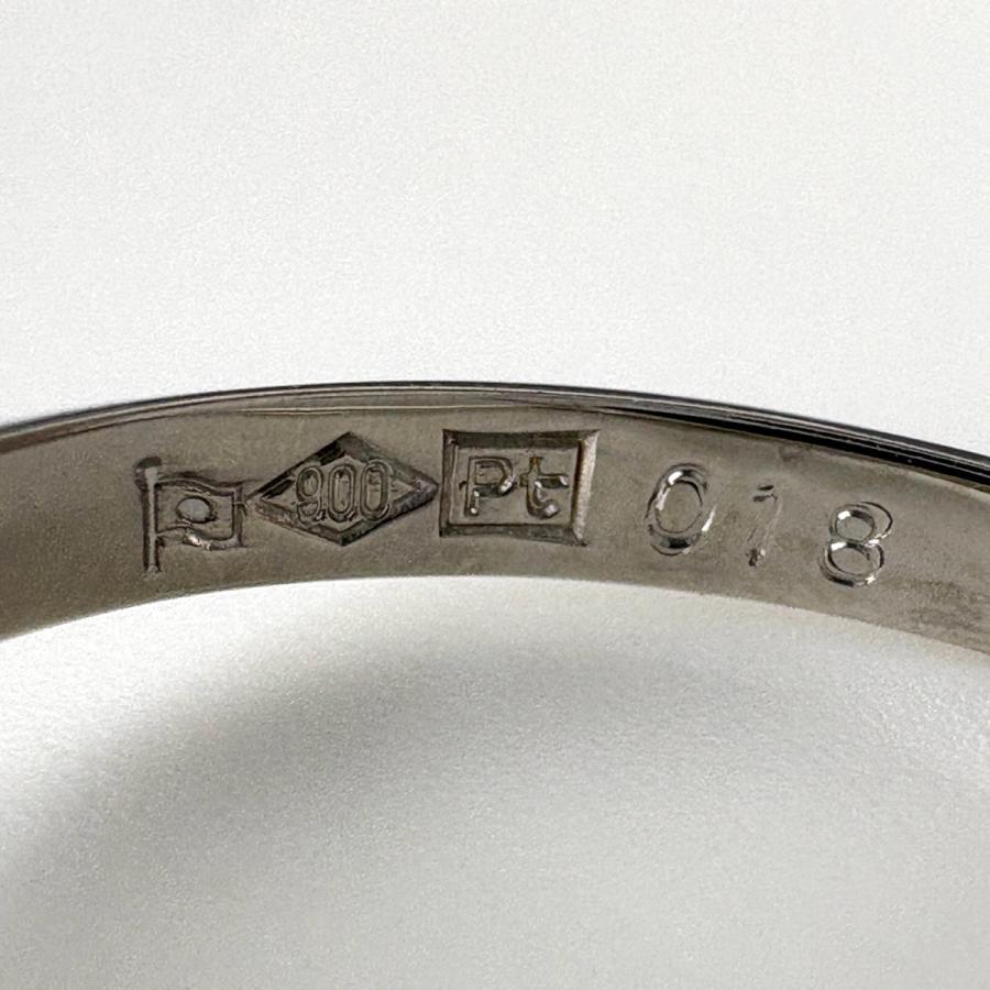 メレダイヤ デザインリング プラチナ 指輪 リング 11号 Pt900 ダイヤモンド レディース 中古_3