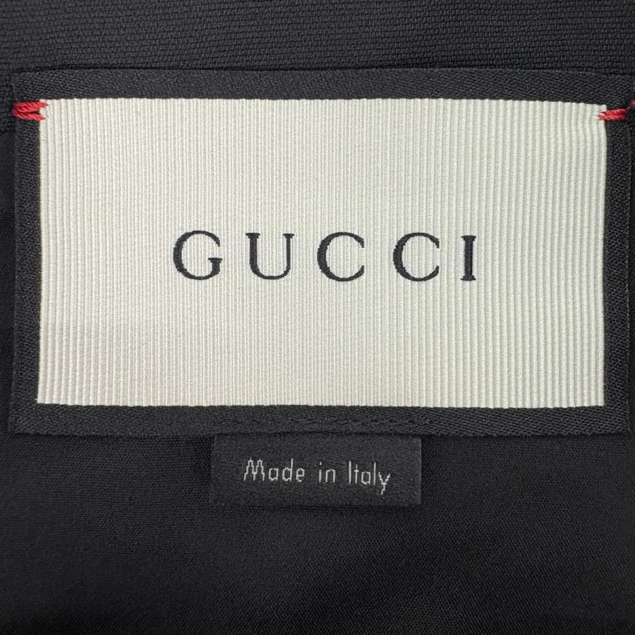 グッチ GUCCI シェリーライン ミニスカート ボトムス スカート 毛 絹 ブラック マルチカラー レディース 中古_5