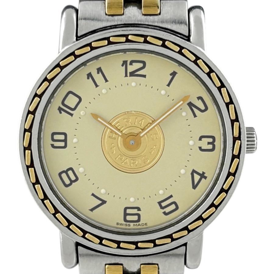 エルメス セリエ SE4.220 クォーツ レディース 【中古】 HERMES（エルメス） セリエ SE4.220 腕時計 SS GP クォーツ レディース
