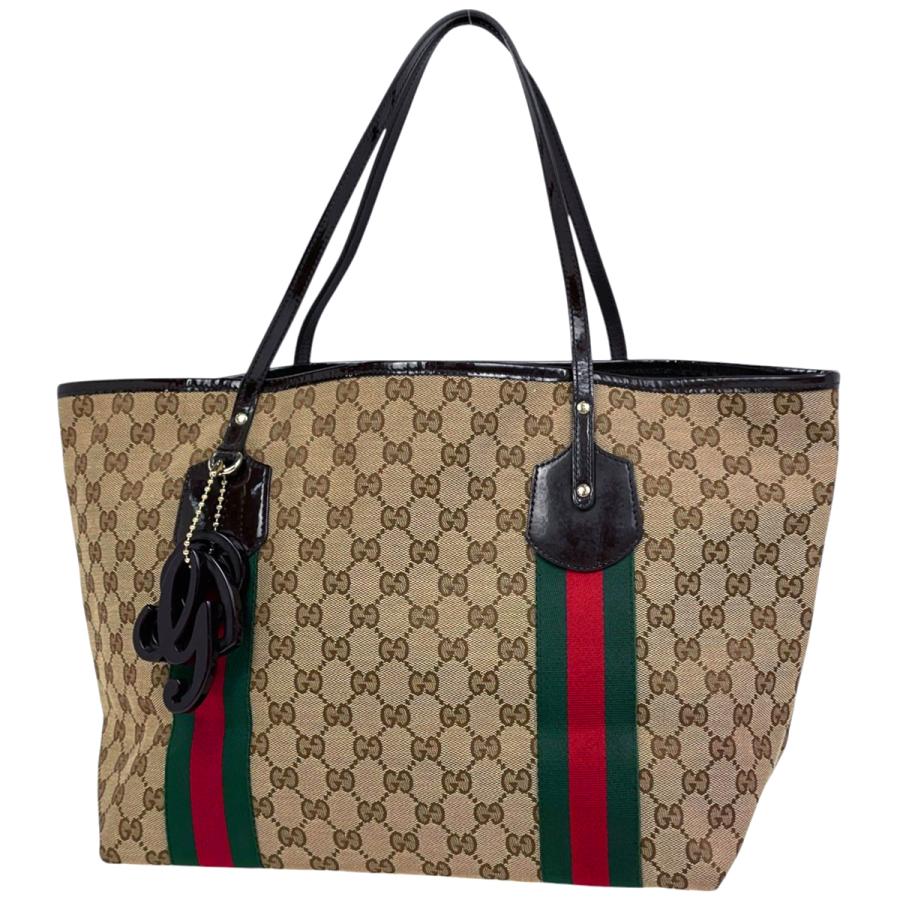 GUCCI（グッチ） GUCCI GG柄 トートバッグ シェリーライン ウェブ 