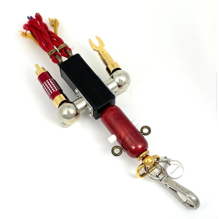 美品 プラダ ロボットチャーム バッグチャーム キーリング マルチカラー PRADA（プラダ） ロボットモチーフ バッグチャーム キーリング