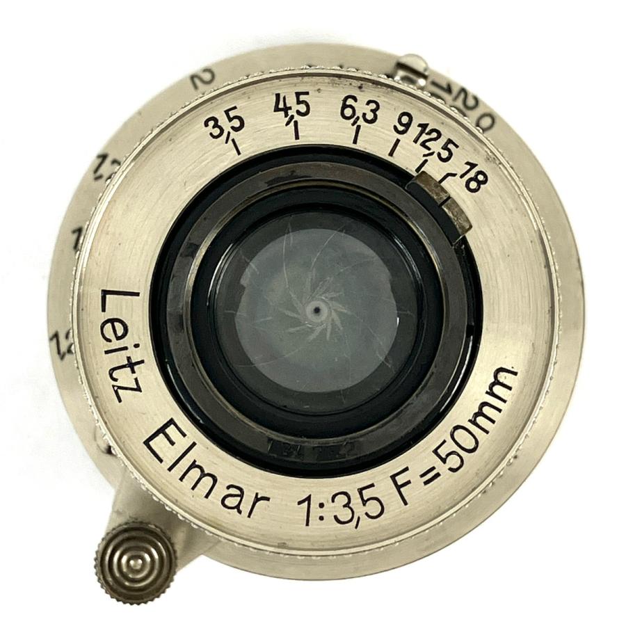 ライカ LEICA Elmar 50mm F3.5 エルマー ニッケル 5cm Lマウント L39 レンジファインダーカメラ用レンズ 中古_5
