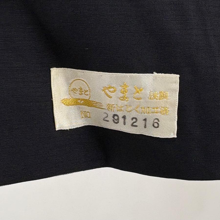 美品 お召 身丈160.5cm 裄丈66cm M 袷 やまと 変わり市松 ベージュ 正絹 逸品 中古