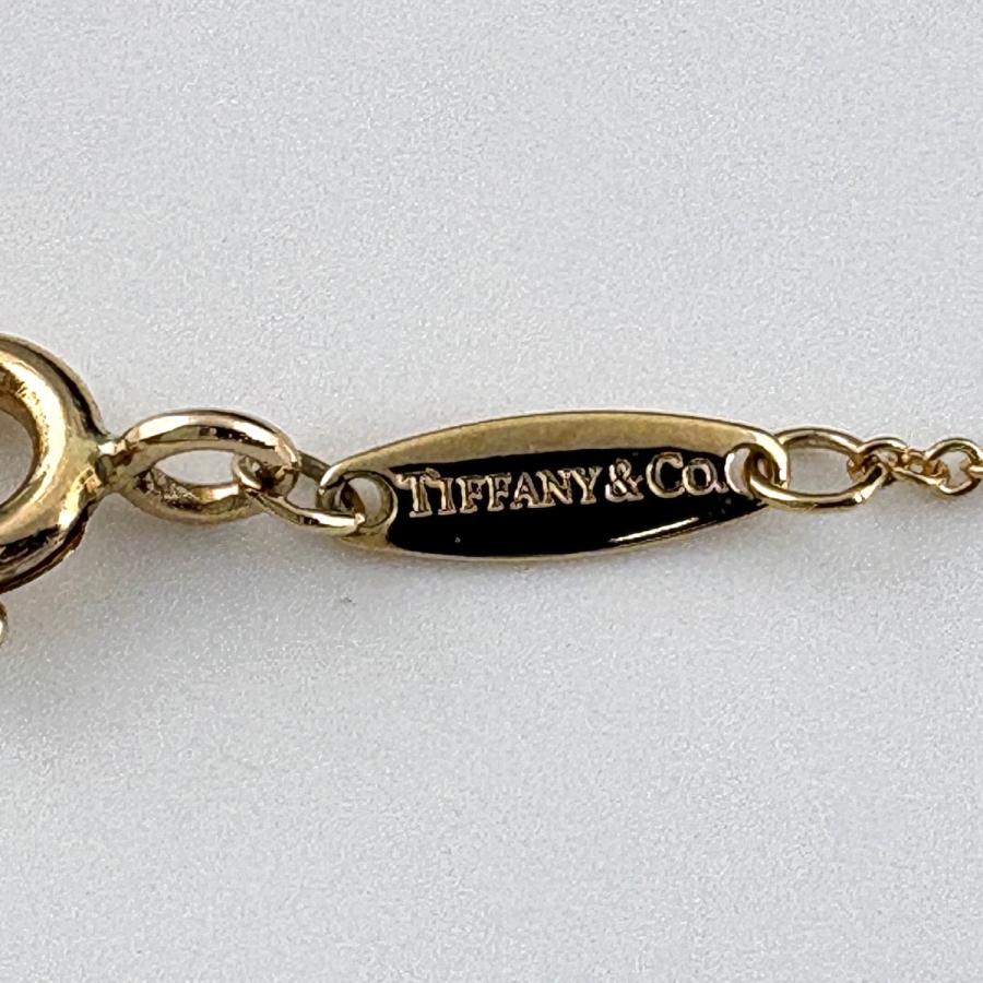 ティファニー TIFFANY&Co. バイザヤード ネックレス YG イエローゴールド ペンダント エルサ ペレッティ ネックレス 750 ダイヤモンド レディース 中古