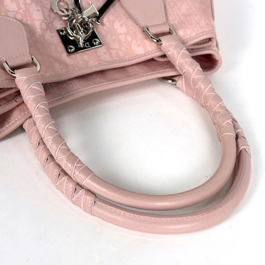 ディオール DIOR ラブリー トロッター トートバッグ ハンドバッグ ピンク Christian Dior（クリスチャン・ディオール） トロッター柄 ラブリー