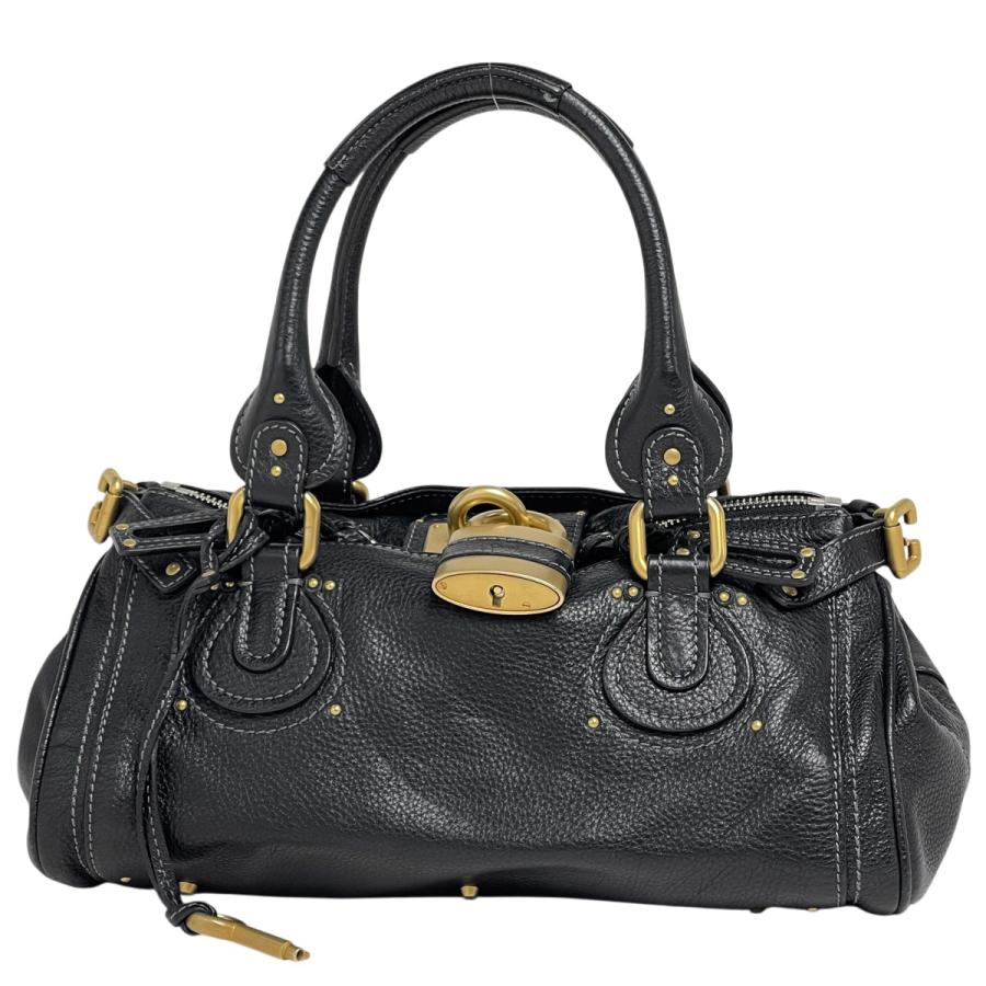 Chloe（クロエ） パディントン ハンドバッグ レザー ブラック