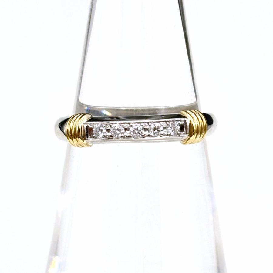 ディオール Dior メレダイヤ デザインリング YG イエローゴールド 