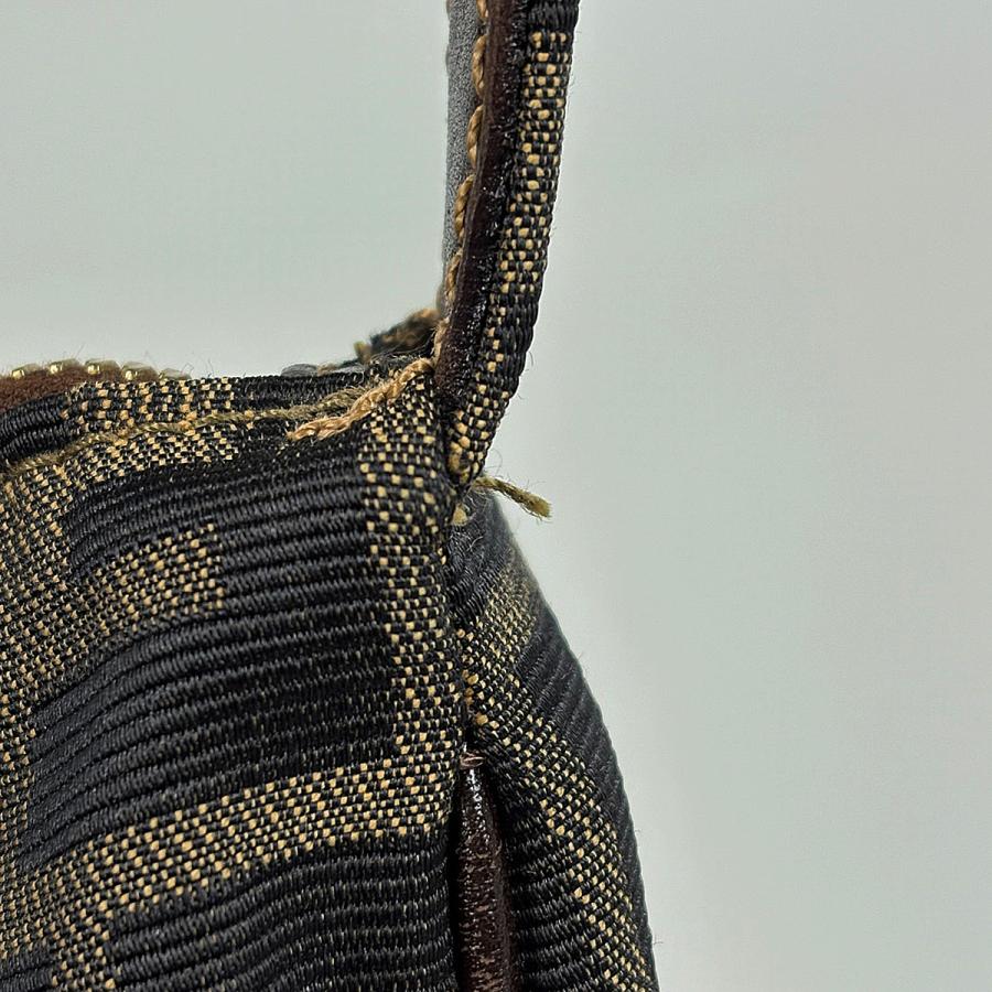 フェンディ FENDI ズッカ柄 ショルダーバッグ 肩掛け ショルダーバッグ キャンバス ブラウン レディース 中古_3