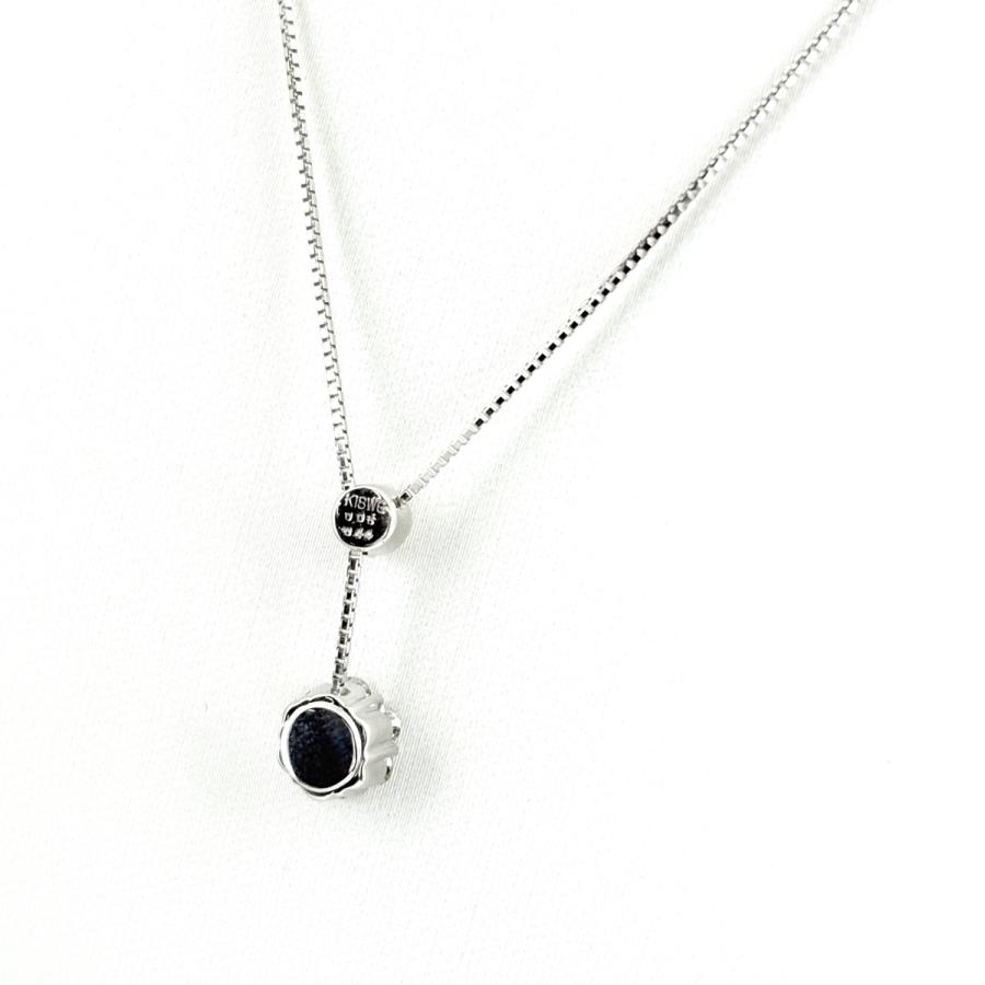 フラワーモチーフ デザインネックレス WG ホワイトゴールド ペンダント メレダイヤ 花 ネックレス K18 WG ルビー レディース 中古_2