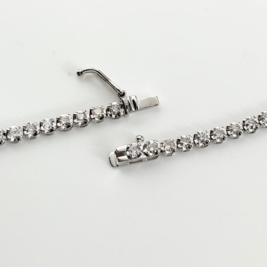 メレダイヤ デザインネックレス WG ホワイトゴールド ペンダント ネックレス K18 WG ダイヤモンド レディース 中古_6