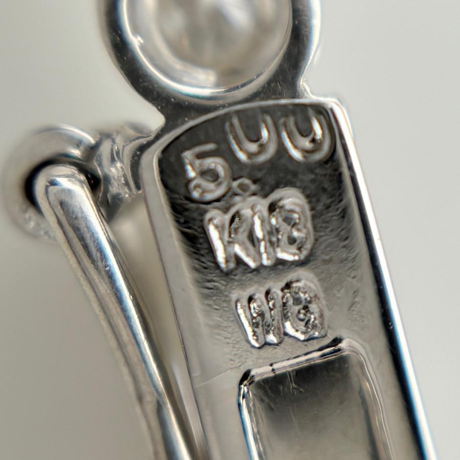 メレダイヤ デザインネックレス WG ホワイトゴールド ペンダント ネックレス K18 WG ダイヤモンド レディース 中古_7