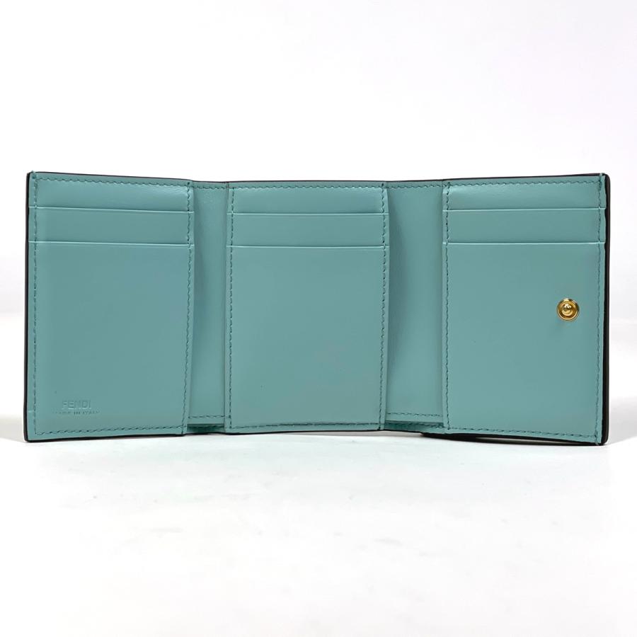 FENDI（フェンディ） ロゴ 三つ折り財布 FFダイヤモンド コンパクト 