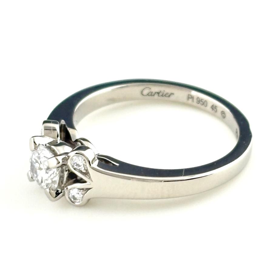 COMOCartierカルティエバレリーナプラチナリング16.5号。 Cartier（カルティエ） バレリーナ ウェディング リング 51 3.2g