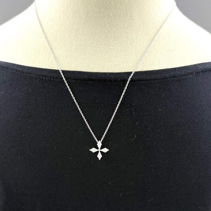 ネックレス プラチナ   Pt850 メレダイヤ入 MIKIMOTO（ミキモト） メレダイヤ デザインネックレス プラチナ