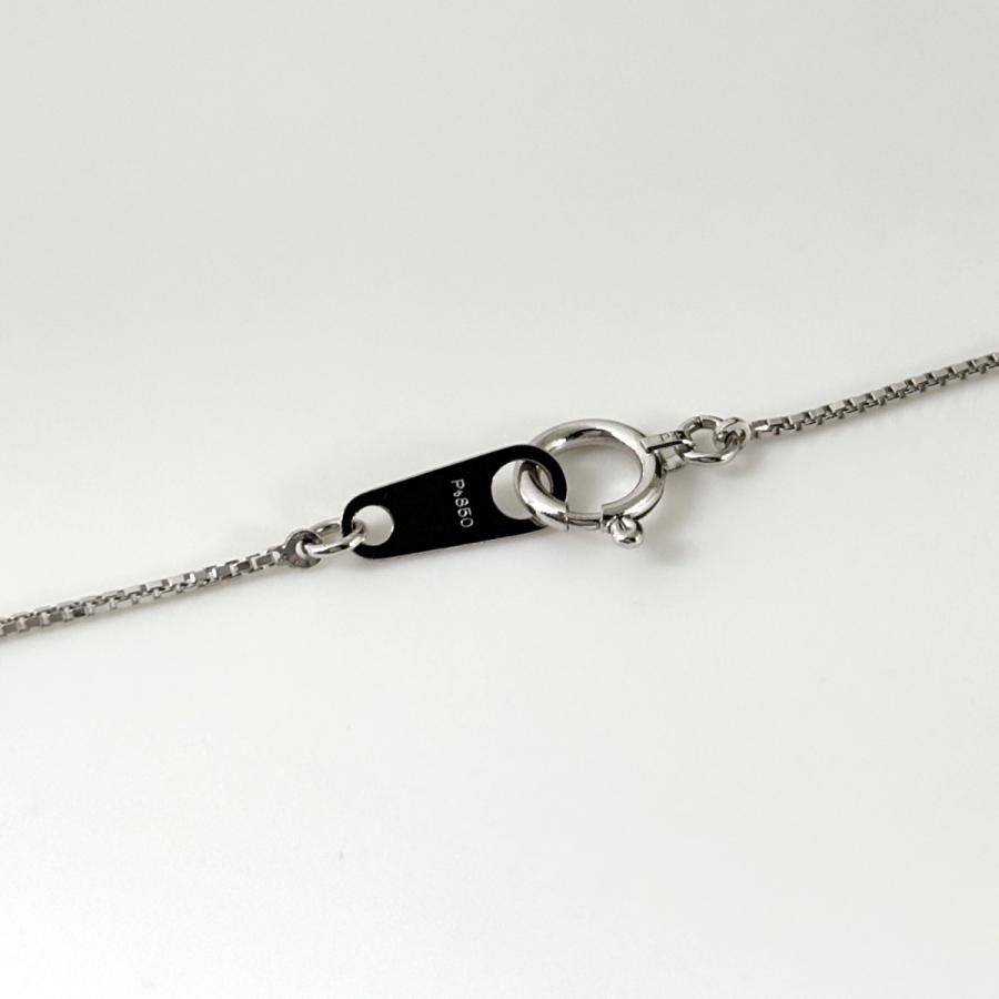 メレダイヤ デザインネックレス プラチナ ペンダント ネックレス Pt900 Pt850 ダイヤモンド レディース 中古