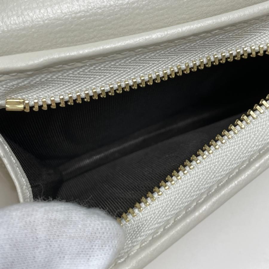新品同様 グッチ ホースビット 621887 キャンバス レザー ベージュ ネイビー 二つ折り財布 0860【中古】GUCCI GUCCI（グッチ） （新品・未使用品）GUCCI 621887 日本限定 1955
