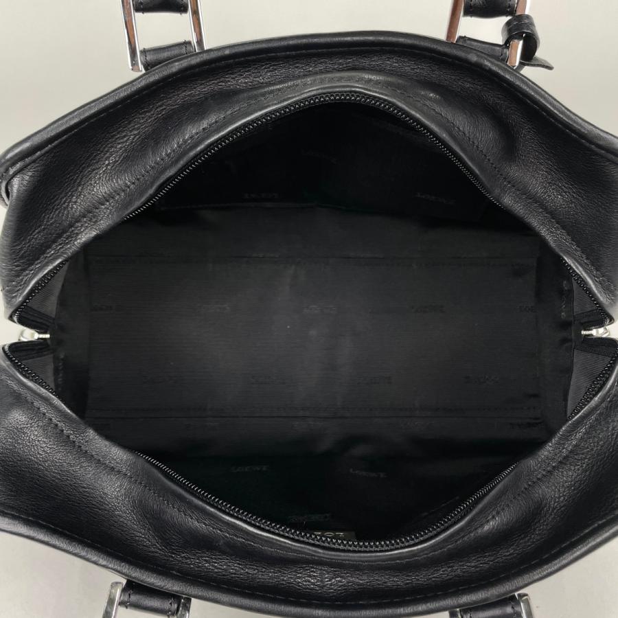 LOEWE（ロエベ） アマソナ28 アナグラム ハンドバッグ レザー ブラック