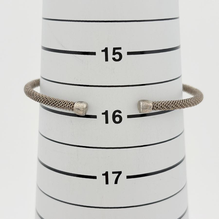 ティファニー サマセット メッシュ ハート バングル ブレスレット シルバー TIFFANY&Co.（ティファニー） サマセット メッシュ ハート バングル
