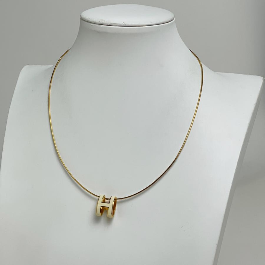 HERMES（エルメス） ポップアッシュ ネックレス Hロゴ ネックレス GP 