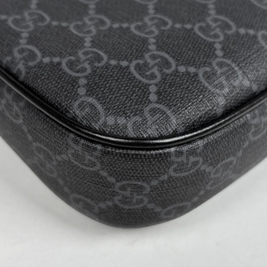 グッチ GUCCI GG柄 ショルダーバッグ 斜め掛け シェリーライン ウェブ ショルダーバッグ GGスプリーム ブラック 792081 レディース 中古_2