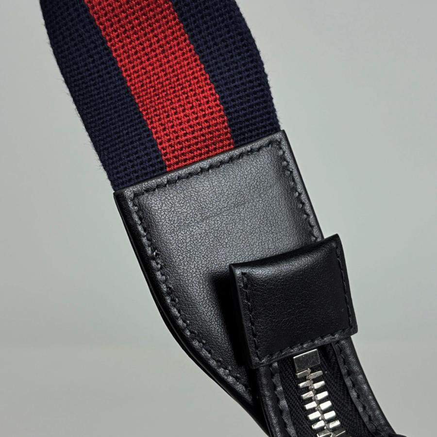 グッチ GUCCI GG柄 ショルダーバッグ 斜め掛け シェリーライン ウェブ ショルダーバッグ GGスプリーム ブラック 792081 レディース 中古_4