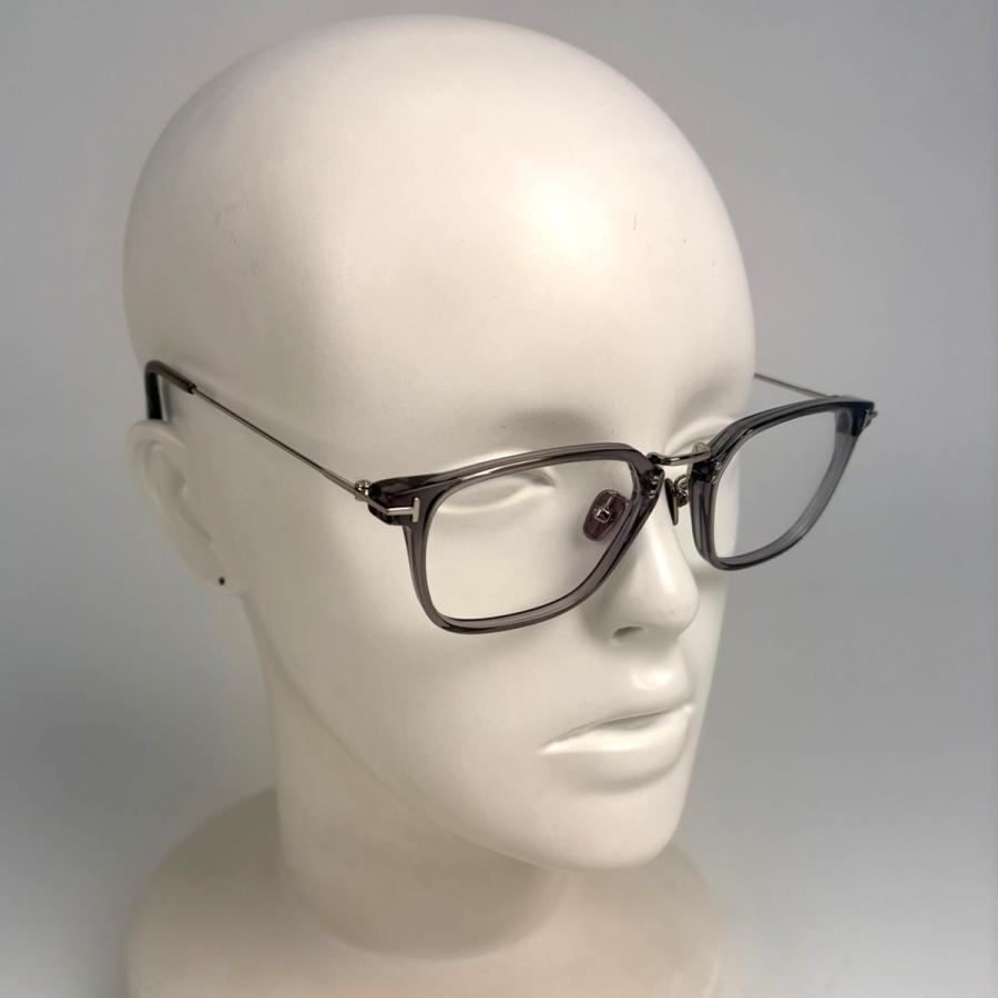 トムフォード TOM FORD ロゴ メガネ アイウェア 眼鏡 プラスチック グレー TF5862-D-B レディース 中古_6