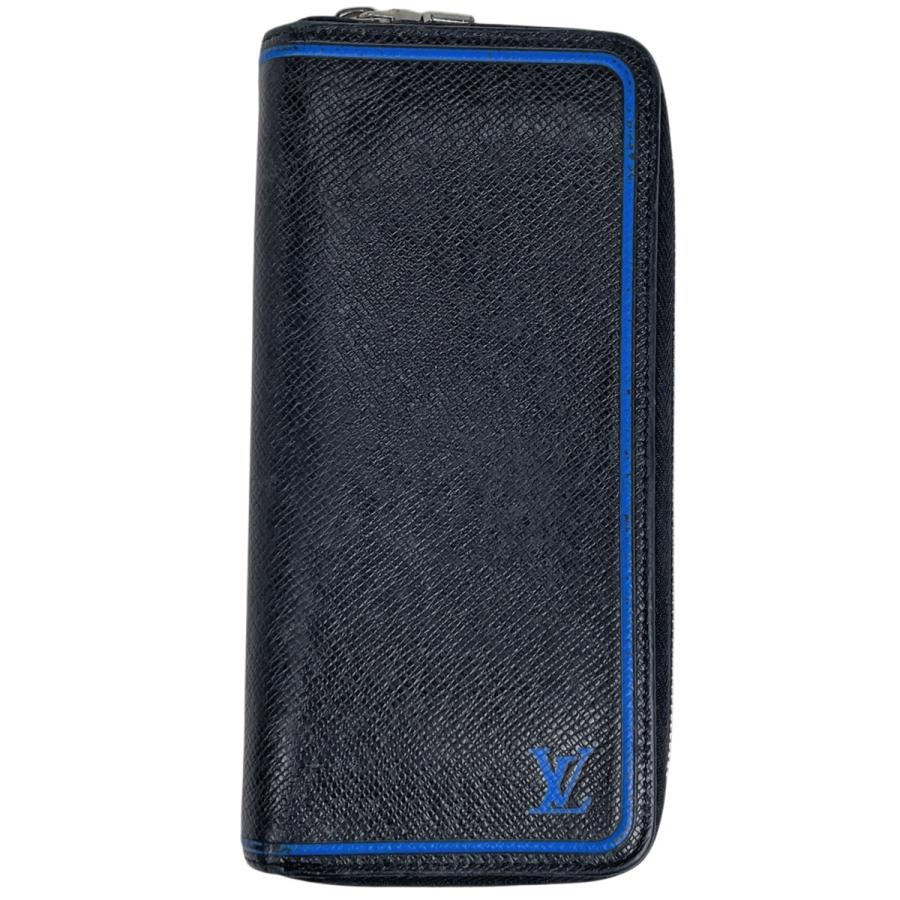 Louis Vuitton タイガ　ヴェルティカル　黒×青　長財布 LOUIS VUITTON（ルイ・ヴィトン） ジッピーウォレット ヴェルティカル