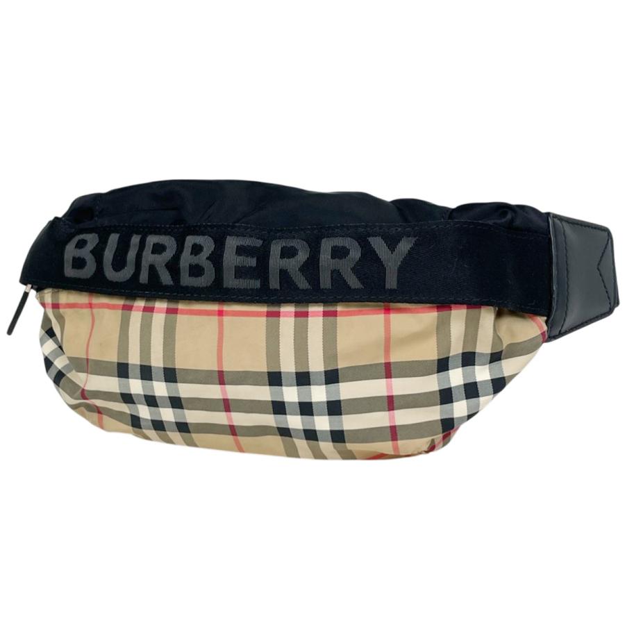 BURBERRY（バーバリー） チェック柄 ロゴ ボディバッグ ウエストバッグ