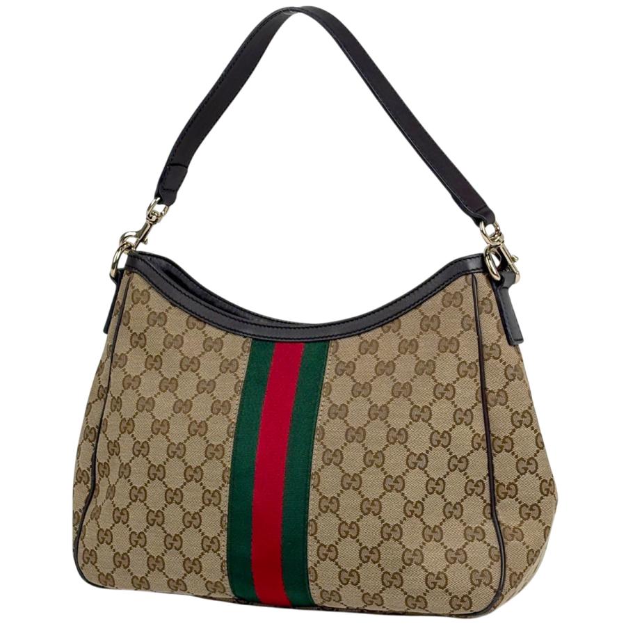 未使用級■グッチGG柄 ベルトバッグ シェリーライン ウェブ ボディバッグ GUCCI】グッチ『シェリーライン GGベルベット ベルトバッグ』574968