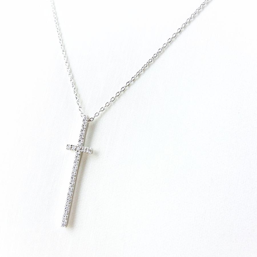 MIKIMOTO（ミキモト） クロスモチーフ デザインネックレス ペンダント 