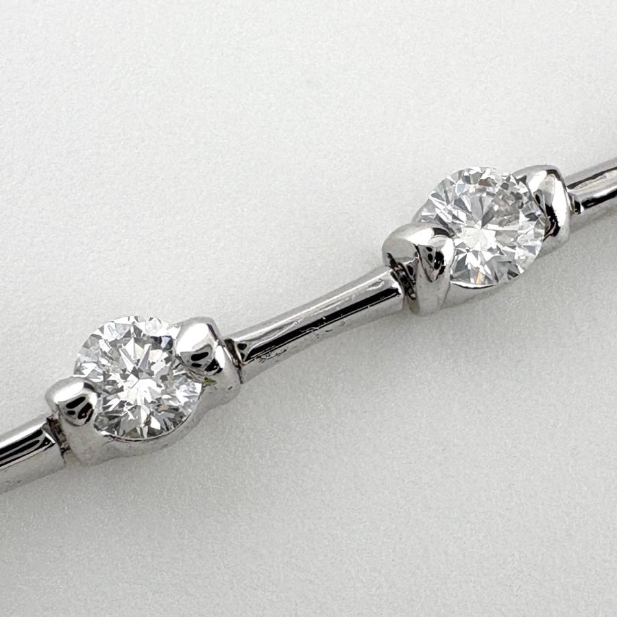 DE BEERS（デビアス） ライン ブレスレット WG ホワイトゴールド 腕輪 