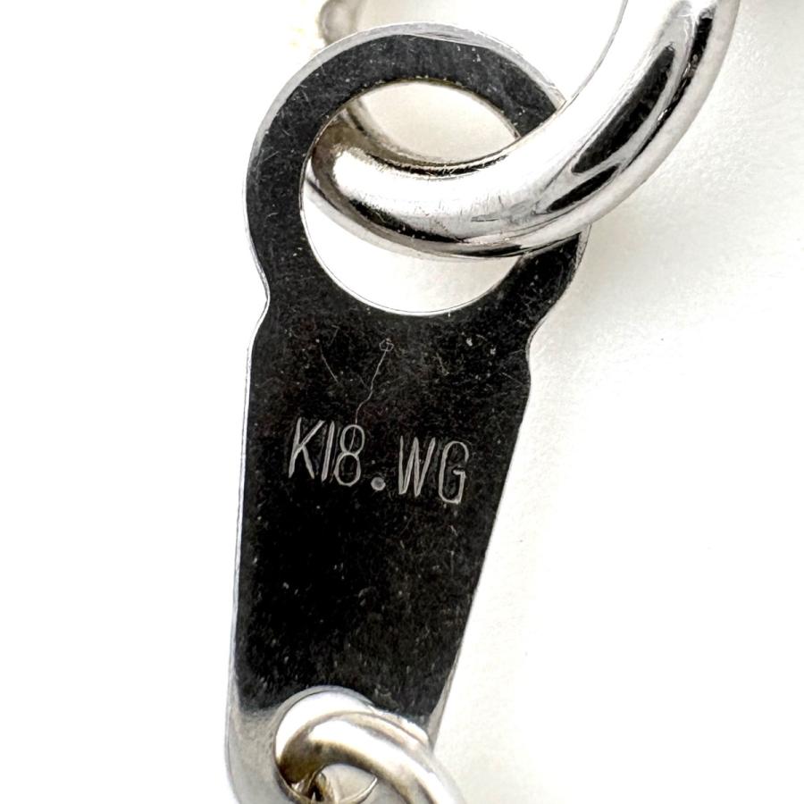 メレダイヤ デザインネックレス WG ホワイトゴールド ネックレス K18 WG ダイヤモンド レディース 中古_5
