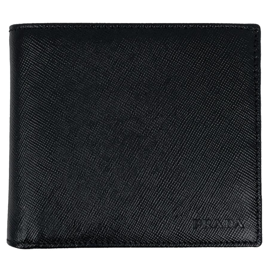 PRADA（プラダ） ロゴ 二つ折り財布 札入れ 小銭入れ 二つ折り財布 