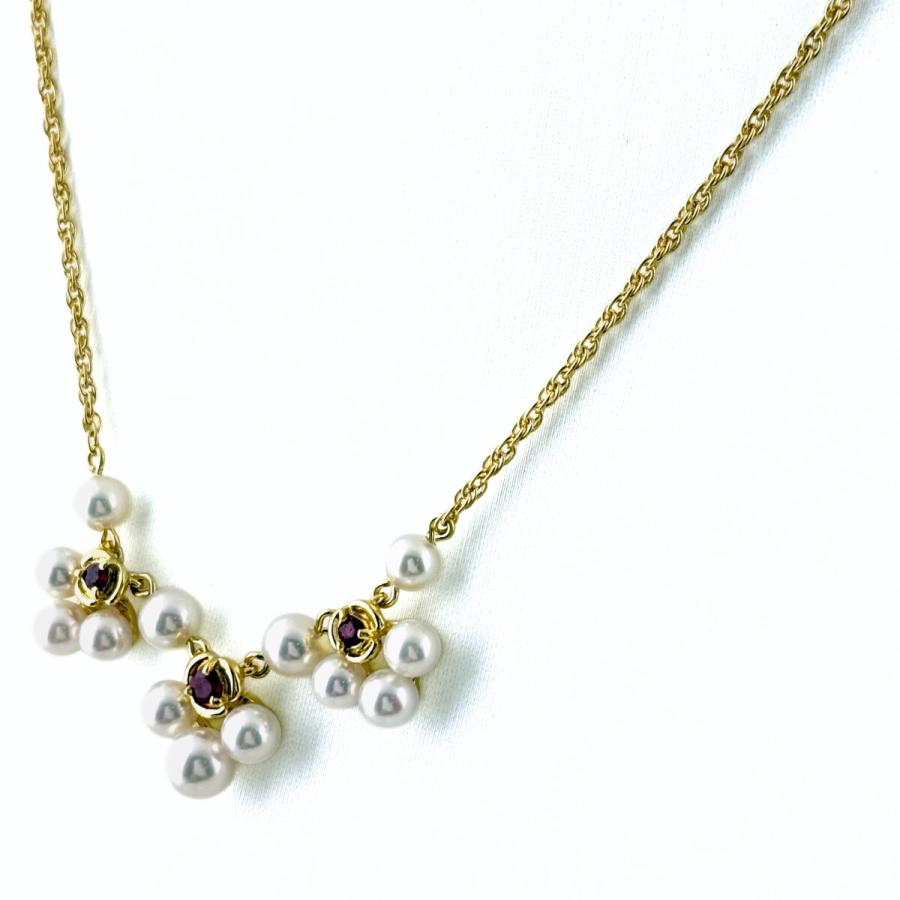 MIKIMOTO（ミキモト） パール デザインネックレス YG イエローゴールド