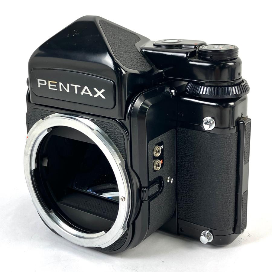 ペンタックス PENTAX 67 ボディ TTLファインダー ウッドグリップ付 中