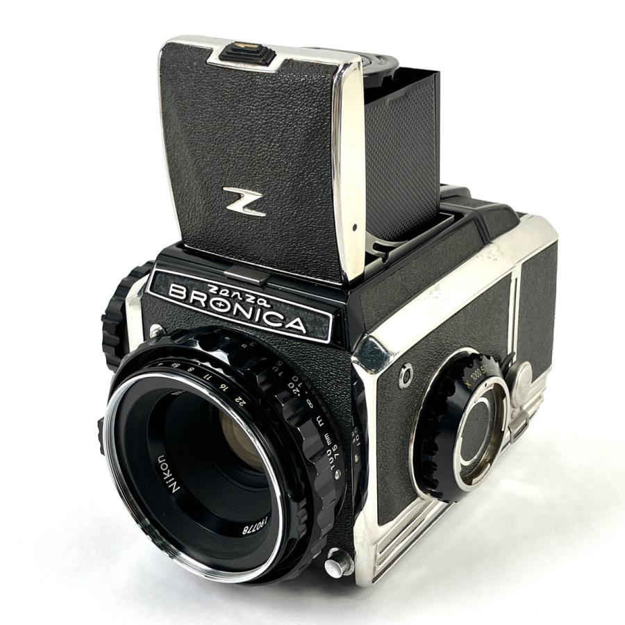 当時もの！ゼンザブロニカ S2 Nikkor-P 75mm F2.8 中古 ゼンザブロニカ Zenza Bronica S2 後期 + NIKKOR-P 75mm F2.8 中判