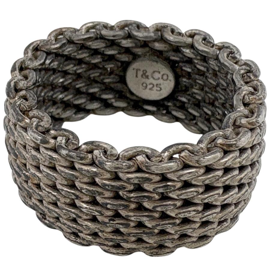 Tiffany & Co. シルバー サマセットメッシュリング（14号） TIFFANY&Co.（ティファニー） サマセット メッシュ リング 指輪 14号