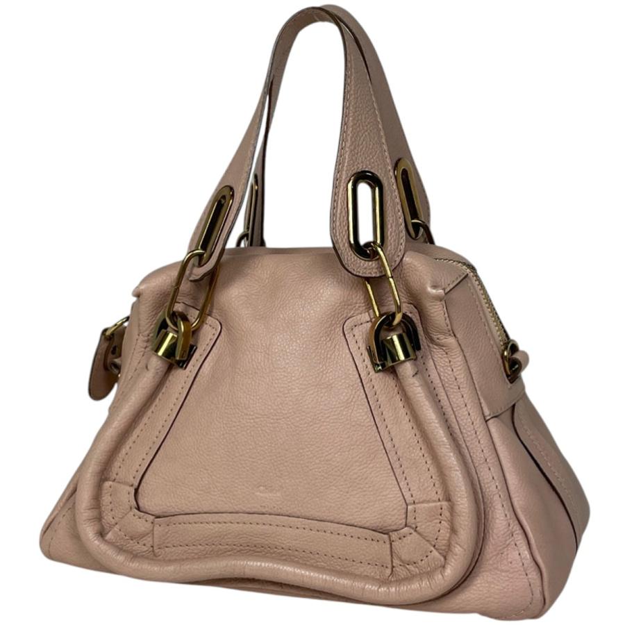 Chloe（クロエ） パラティ ハンドバッグ レザー ピンク レディース 