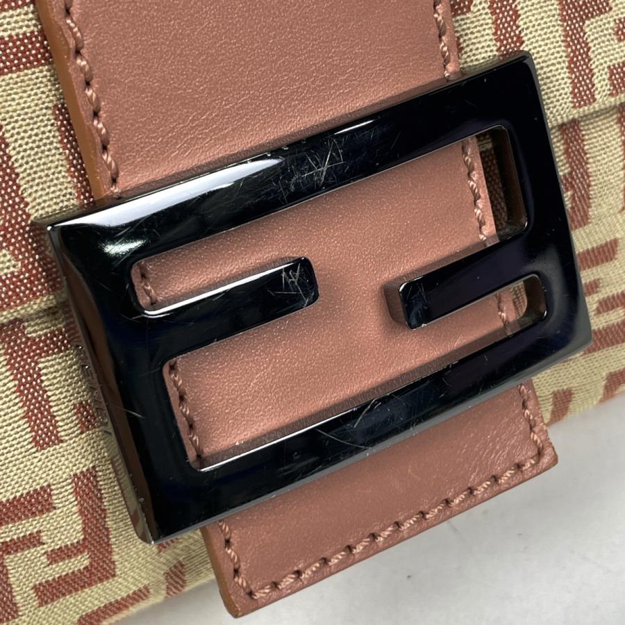 FENDI（フェンディ） ズッキーノ柄 ショルダーバッグ キャンバス