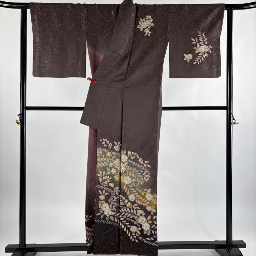 美品 訪問着 身丈157cm 裄丈64.5cm M 袷 徳永憲峯 落款あり 辻が花