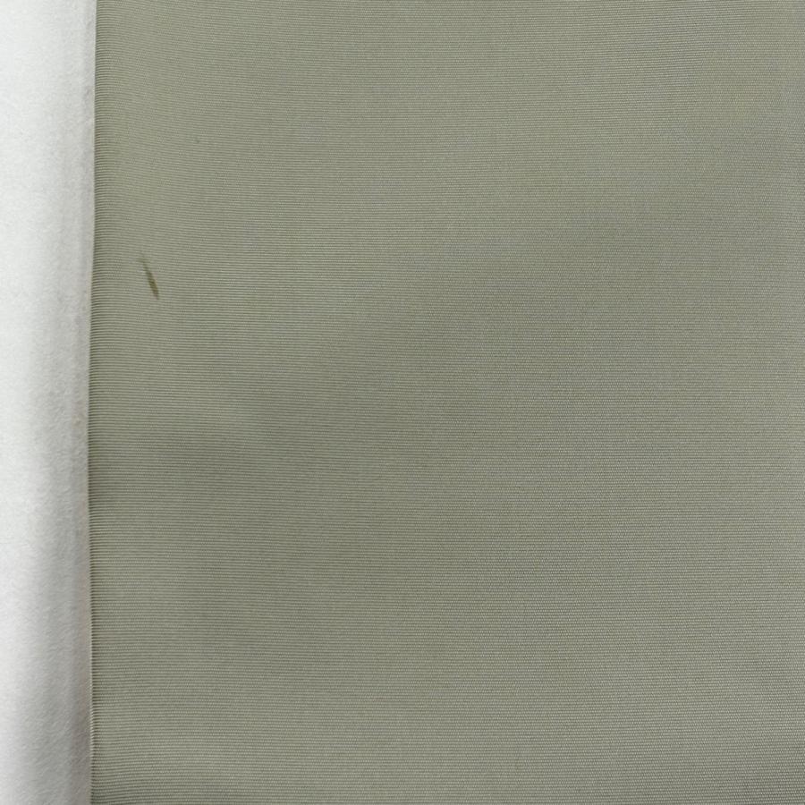名古屋帯 逸品 龍 雷 金彩 灰緑 正絹 中古