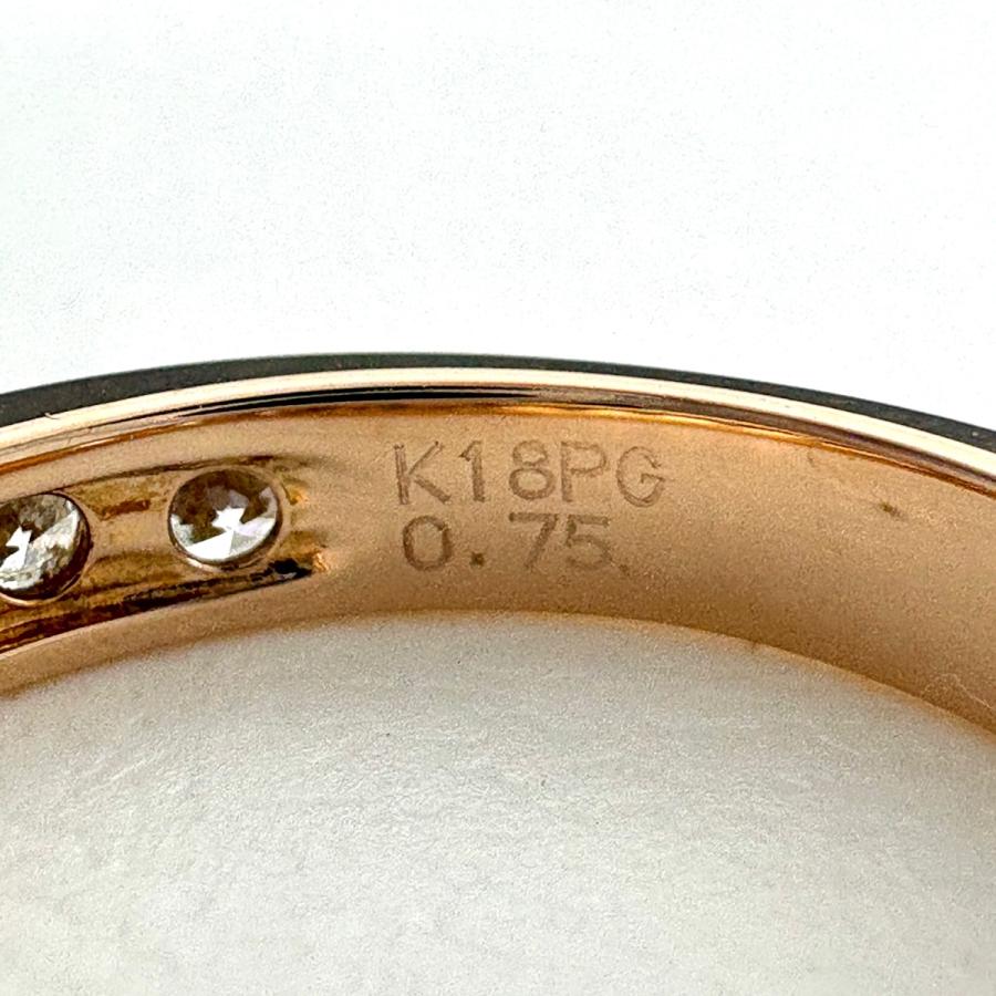 メレダイヤ デザインリング PG ピンクゴールド 指輪 リング 11.5号 K18